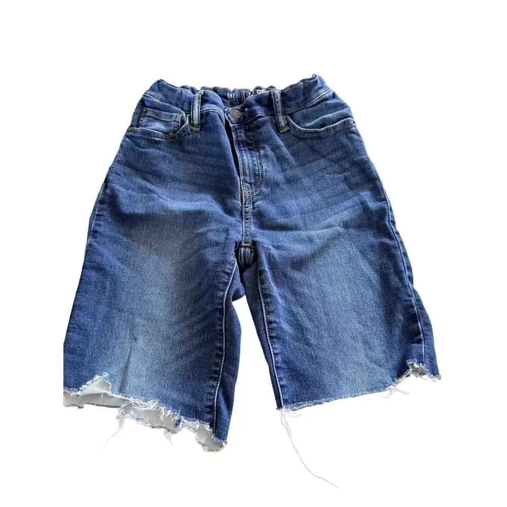 Gap Boys' Denim Cut-Off Shorts - Size 10 Husky